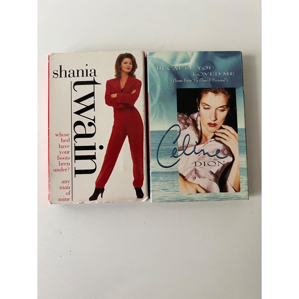 Cassette Single Shania Twain Boots Celine Dion Because You Loved Me